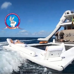 Piscina inflable marina con sistema resistente al agua salada en alta mar PVC resistente - Product Image 2