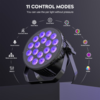 Lumière LED Par 18X8W DJ Disco Party Mariage Scène Bar Club Lumière de scène RGBW 4 en 1 Effet Lumière Par pour événements