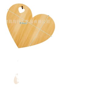 เขียงไม้ไผ่รูปหัวใจสำหรับเสิร์ฟผลไม้ เค้ก ของหวาน ใช้ในบ้าน - Product Image 5