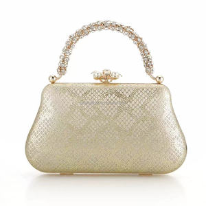Nuevo Bolso de Mano de Moda 2025 para Mujer, con Cadena Dorada, Diseño Cuadrado, Ecológico, de PU, con Cierre Magnético, de 1 a 1.9 Litros, para Eventos Nocturnos - Product Image 1