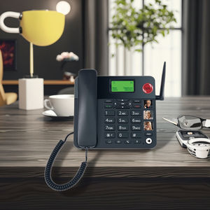 JIMI <span class=keywords><strong>Téléphone</strong></span> <span class=keywords><strong>Fixe</strong></span> de Bureau GSM avec Carte SIM et Radio - Product Image 1