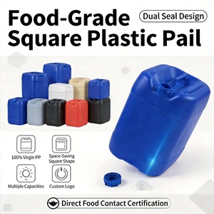 Seau carré en PEHD de 20 L (5 gallons) de qualité alimentaire, bidon, fût à <span class=keywords><strong>essence</strong></span>, seaux, barils, emballage logistique – Meilleur prix - Product Image 5
