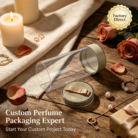 Boîte d'emballage de luxe pour diffuseur de parfum d'ambiance en carton avec tube en PVC transparent