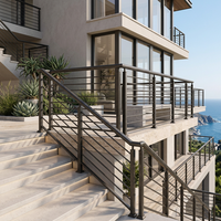 Système de balustrade en aluminium - Design contemporain, résistant à la rouille et léger, garantie de plus de 5 ans