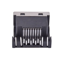 Connecteur RJ45 femelle blindé encastré 4,3 mm type encastré 8P8C avec LED