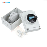 Interruptor Aislador Eléctrico HABOO 3P 16A AC440V IP65 20A 32A 40A 63A 100A 125A Interruptor Industrial para Exteriores