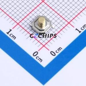 YTS1H0052HMG00 Tactile Switch SMD,5.2x5.2mm Switch Single Pole Single Throw Round Button 1.6N Vertical Mount - Product Image 1