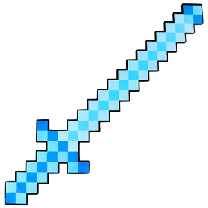 Sabre laser LED à pixels lumineux avec son, en plastique, style Minecraft, jouet mosaïque pour cosplay, promotion de marque, événements festifs, épée clignotante - Product Image 2
