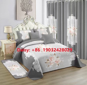 Biancheria da letto di lusso set lenzuola King size 12 pezzi lenzuola e lenzuola piatte e copriletto set copriletto - Product Image 3