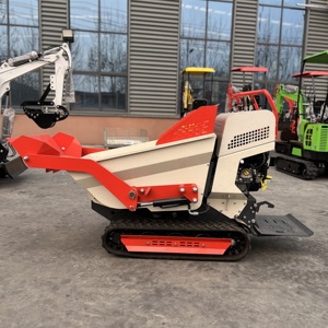 KOSTENLOSER VERSAND!! hydraulischer 300kg Tragfähigkeit Benzinmotor angetriebener Barrow <span class=keywords><strong>Mini</strong></span> Track <span class=keywords><strong>Dumper</strong></span> - Product Image 5