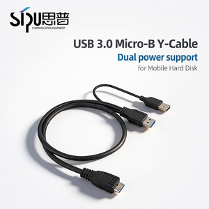 SIPU 2026 Nuevo <span class=keywords><strong>Cable</strong></span> <span class=keywords><strong>USB</strong></span> 3.0 <span class=keywords><strong>Micro</strong></span>-B para Disco Duro Externo, <span class=keywords><strong>Cable</strong></span> de Datos <span class=keywords><strong>USB</strong></span> de Doble Extremo con Fuente de Alimentación <span class=keywords><strong>Auxiliar</strong></span> 0.5m 1m - Product Image 1