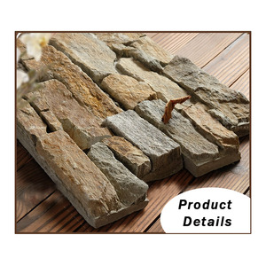 Giá Rẻ Đá Tự Nhiên Slate <span class=keywords><strong>Veneer</strong></span> Tường Ốp Tường Panel/Ốp Văn Hóa Trang Trí Stones Slate Trở Lại Với Xi Măng - Product Image 2