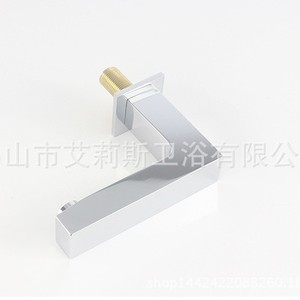 Ensemble de robinetterie 5 pièces pour baignoire, avec 5 poignées, valve en céramique, pommeau de douche massant rectangulaire 28,7 pouces pour baignoire à remous - Product Image 3