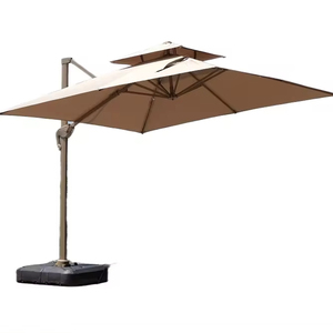 Parasol romain de luxe de 3m au design moderne Parasol commercial extérieur jardin patio café restaurant hôtel <span class=keywords><strong>plage</strong></span>/villa base incluse - Product Image 1