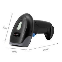Escáner de Código de Barras Portátil 1D 2D QR, Lector de Códigos de Barras con Cable, Láser CMOS, para Inventario