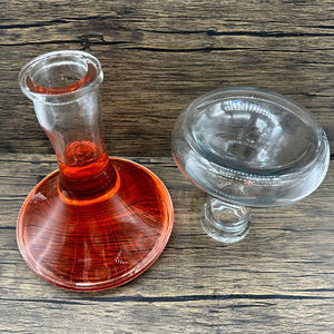 Botella de vidrio de narguile pequeña de fábrica, venta al por mayor, logotipo personalizable, 880ml, 1500ml, tapón de rosca, juego completo, humo de narguile - Product Image 5