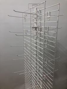 360 độ liên quan đến Double-Side sắt Net Rack hiển thị có thể tháo rời kim loại sàn đứng hiển thị đứng với Caster cho cửa hàng bán lẻ - Product Image 5