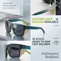 Lunettes de soleil sport polarisées, monture TR90, verres polarisés TAC, UV400, pour cyclisme, ski, alpinisme, logo personnalisé