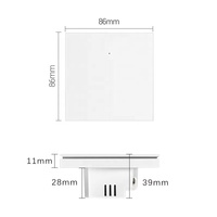 Smartdust EU UK Tuya APP Lampu LED Pintar 240V Zigbee 3.0 Kontrol Jarak Jauh Satu Tombol Cerdas Baru 10A Tombol Piano 3 Gang WIFI