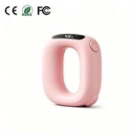 Anneau de massage chauffant manuel sans fil, masseur tissulaire profond, 5 vitesses, 5 modes, rechargeable, contrôle de la minuterie pour un soulagement musculaire complet du corps