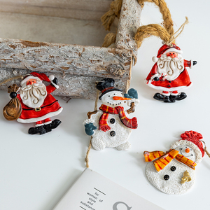 Vintage Resin Snowman Elderly Pendant Christmas Tree Decoration Holiday Arrangement Children's Gift European and American Style - Product Image 6