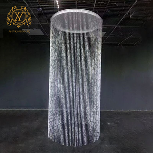 Décoration de plafond de lieu de <span class=keywords><strong>mariage</strong></span> de luxe léger, rideau de perles acryliques suspendu pour la scène de cérémonie, décoration de <span class=keywords><strong>mariage</strong></span> - Product Image 2