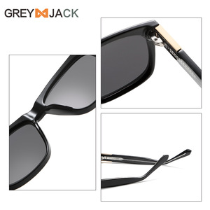 Gafas de Sol Europeas para Mujer, Montura Negra de TR Metálico, Lentes Polarizadas TAC con Protección UV400, Tipo 3, Estilo Urbano y Moderno - Product Image 4