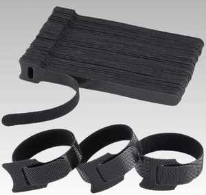 Al por mayor Bridas de nailon ecológicas reutilizables, autoadhesivas de doble cara, ajustables, lavables, con cierre de gancho y bucle de doble cara - Product Image 2