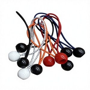 Cordes élastiques robustes <span class=keywords><strong>pour</strong></span> tente avec boule en plastique de 3,5 mm, cordes élastiques colorées avec boule en plastique <span class=keywords><strong>pour</strong></span> le camping en plein air, fixation de bâche de tente - Product Image 3