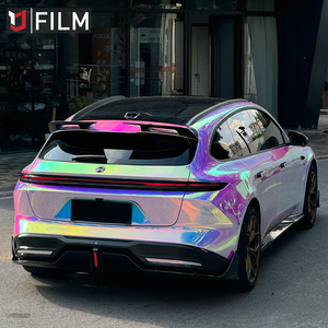 لفافة فينيل كروم ليزرية قوس قزح هولوغرافية عالية اللمعان لتغليف السيارات، عينة مجانية 1.35*18 متر، فيلم فينيل كروم قوس قزح للسيارات - Product Image 3