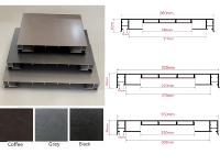 Shunweihome WQ-1 Revêtement mural décoratif pour villa, hôtel, extérieur, durable, en aluminium brossé, surface moderne, imperméable, résistant à la pluie, 5 ans