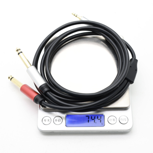 <span class=keywords><strong>Cable</strong></span> Adaptador de Audio Estable y Duradero de 1.8M 3M 3.5mm a Doble 6.5mm con Cubierta de PVC para <span class=keywords><strong>Guitarra</strong></span> y Teclado Electrónico - Product Image 5