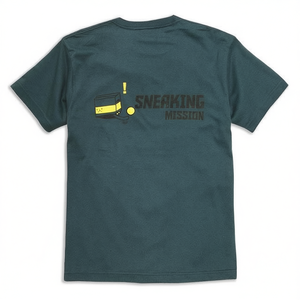 T-shirt da uomo e da donna a maniche corte con stampa Cat Sneaking Mission Stealth Night Design - Product Image 2