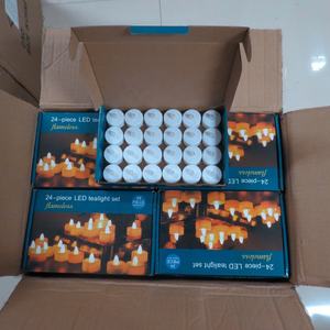 Vela LED sin llama cera de té decoración del hogar lámpara Navidad Día de San Valentín Festival decoración fiesta Camping atmósfera lámpara - Product Image 6