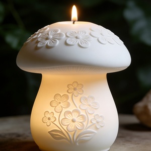 Floral Mushroom <b>Silicone</b> Mold Set For Cake Decorating Candle Making Resin Crafts Non Stick Food Grade <b>Baking</b> Tool - Product Image 1