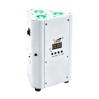 Projecteurs sans fil LED RGBWA UV 6-en-1 3x18W à piles avec contrôle DMX512, indice de protection IP33