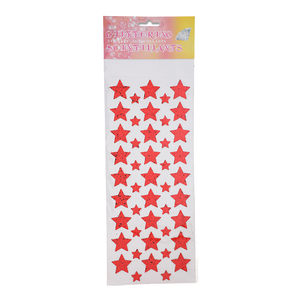 Promotional Decorative Star Shape Glitter Sticker Sequin Material in Various Colors