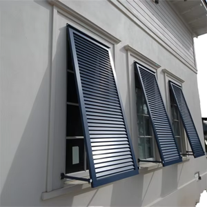 Volet extérieur en aluminium, volet de sécurité imperméable anti-UV, volet d'extérieur personnalisé pour usage résidentiel - Product Image 1