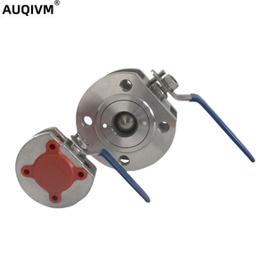 AUQIVM ตัวหนีบแบบแมนนวล รุ่นบางสั้น ผลิตจากเหล็กกล้าไร้สนิม 304/316 พร้อมซีลแข็งแบบหนีบ  หน้าแปลนบอล รุ่น 100070107 แบบบางสั้น V - Product Image 6