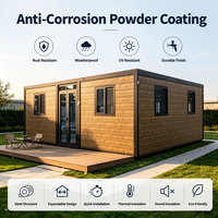 Casa Contenedor Expandible Modular Móvil de Diseño Moderno con Panel EPS, Aprobada por la CE, Rentable, para Complejos Turísticos en Europa