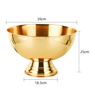 Grande Vasque à Champagne Personnalisée en Acier Inoxydable <span class=keywords><strong>Seau</strong></span> à Glace Métallique Noir/Or/Or Rose/Argent pour Fêtes - Product Image 3