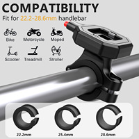 Étui de téléphone étanche pour vélo, moto, support de fixation pour écran tactile, support de téléphone rotatif à 360 degrés, sac de fixation pour guidon