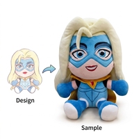 Jouets en peluche anime personnalisés de qualité supérieure, en coton doux, poupées en peluche réalistes, personnages de jeux, 25 cm, décoration pour la maison des enfants