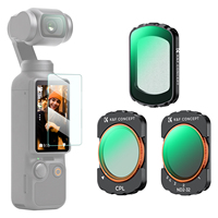 Juego de Filtros Magnéticos para Gimbal K&F Concept, Filtro CPL Magnético de Difusión Negra 1/4 1/2, Filtro ND2-32 Variable para DJI Osmo Pocket 3/4