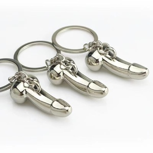 <span class=keywords><strong>Portachiavi</strong></span> Scherzoso per Adulti a Forma di Pene e Vagina Argentato, Gadget Novità per Addio al Nubilato, Idea Regalo Divertente all'Ingrosso - Product Image 3