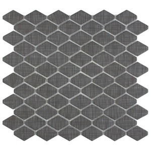Mosaïque murale décorative en verre recyclé en forme de losange, impression jet d'encre mate, pour crédence de cuisine - Product Image 6