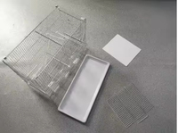Poignée de transport facile Accessoires de cage pour perroquets d'élevage Cage à oiseaux Cage pour animaux d'élevage en acier inoxydable Gaiolas Para Passaros