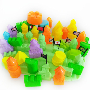 Interior jugando educativos magia arena juguete moldes en caja de plástico - Product Image 6