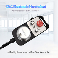 Volante Electrónico de Hierro Fundido Sólido Makinopc MS de 6 Ejes, 5V 12V 24V 100PPR, Parada de Emergencia, Compatible con Sistemas Fanuc, Syntec, Siemens, Mitsubishi