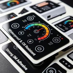 Production OEM personnalisée de feuilles acryliques ultra-fines de haute qualité, avec impression sérigraphique transparente, utilisables comme plaques à induction magnétique - Product Image 6